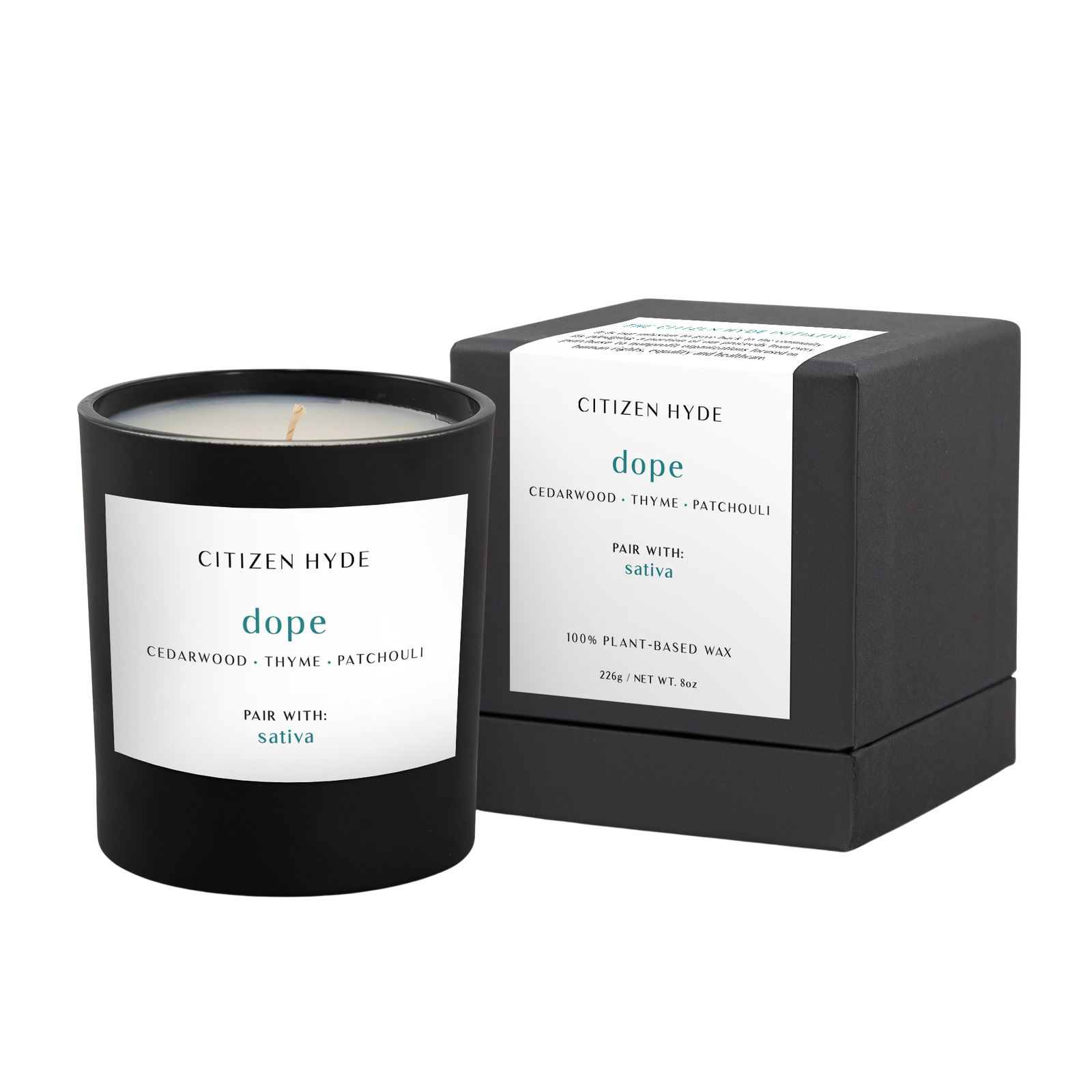 Dope Citizen Hyde Candle, Pair with Sativa - Discreet Smoker