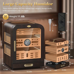 Cigar Cabinet & Cigar Box Lighter Set