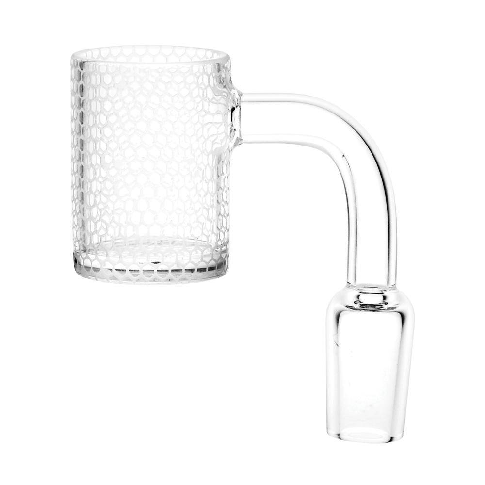 Infinite Honeycomb Etched Quartz Banger - Discreet Smoker