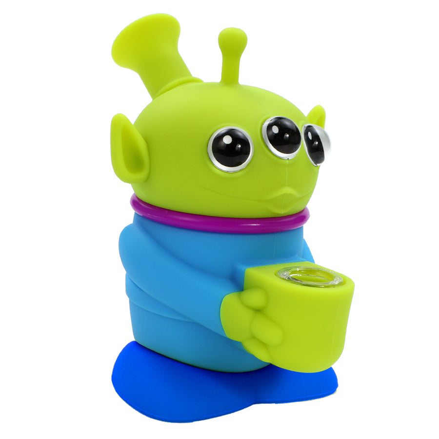 Silicone Alien Water Pipe - Discreet Smoker