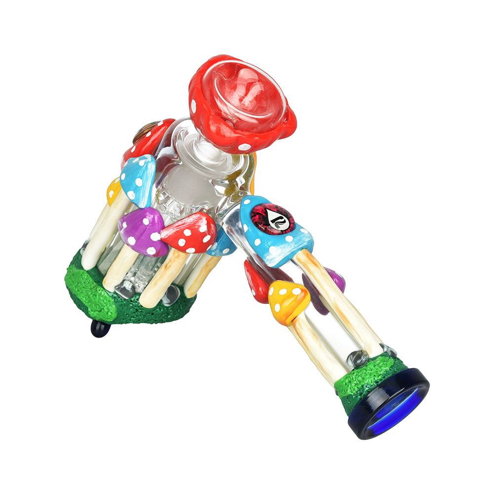 Pulsar Shroom Forest Bubbler Pipe - 8" / 19mm F - Discreet Smoker