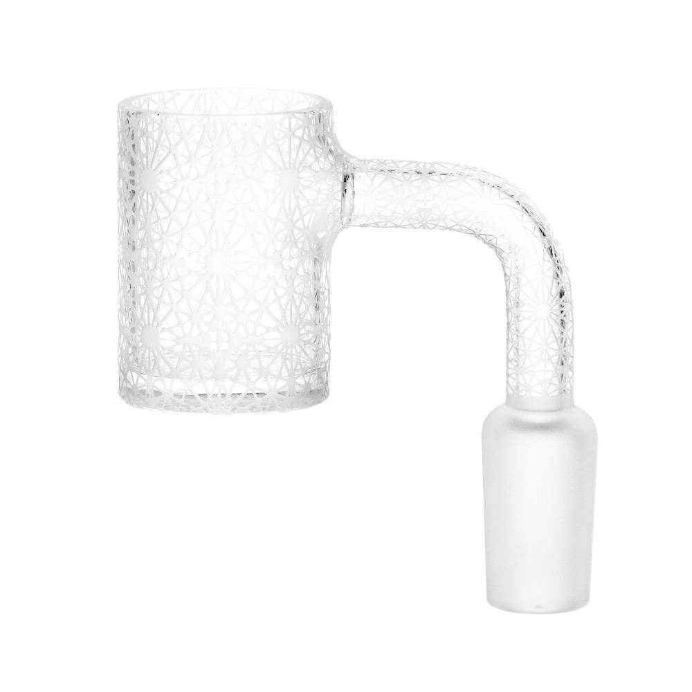 Pulsar Geometric Lace Etched Quartz Banger - Discreet Smoker