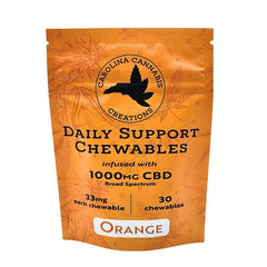 Daily Support Chewables | CBD | Orange 30ct bag | Carolina Cannabis Creations - Discreet Smoker