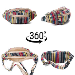 Core Hemp Boho Fanny Pack - Kushi - Discreet Smoker