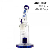 9" Boost Pro Matrix Perc Glass Water Pipe Bong - Discreet Smoker