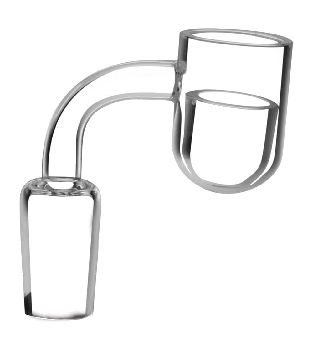 Rounded Bucket Banger w/ Quartz Insert - Discreet Smoker