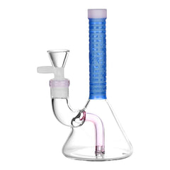 Milkyway Glass Bio-ID Beaker Water Pipe | 7" - Discreet Smoker
