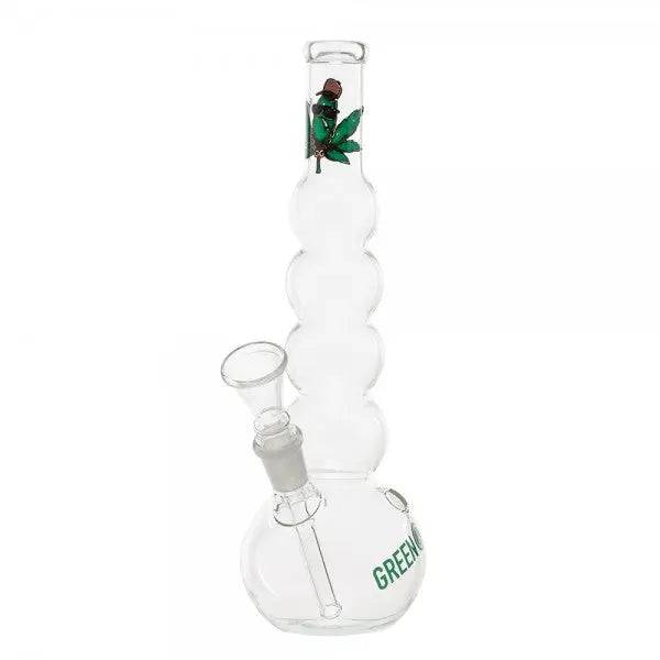 Greenline | 9" Glass Bubble Body Water Pipe - Discreet Smoker