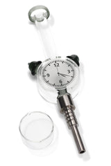 Glass Clock Dab Straw Kit “Time Keeper” – 8″