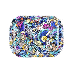 Pulsar Mini Metal Rolling Tray - Space Junk / 7"x5.5" - Discreet Smoker