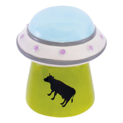 Fujima UFO Cow Ceramic Stash Jar - 4" - Discreet Smoker