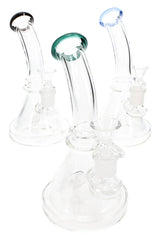 Clear Stemless Beaker Bong “Matrix Mini” – Matrix Stem – 7½″