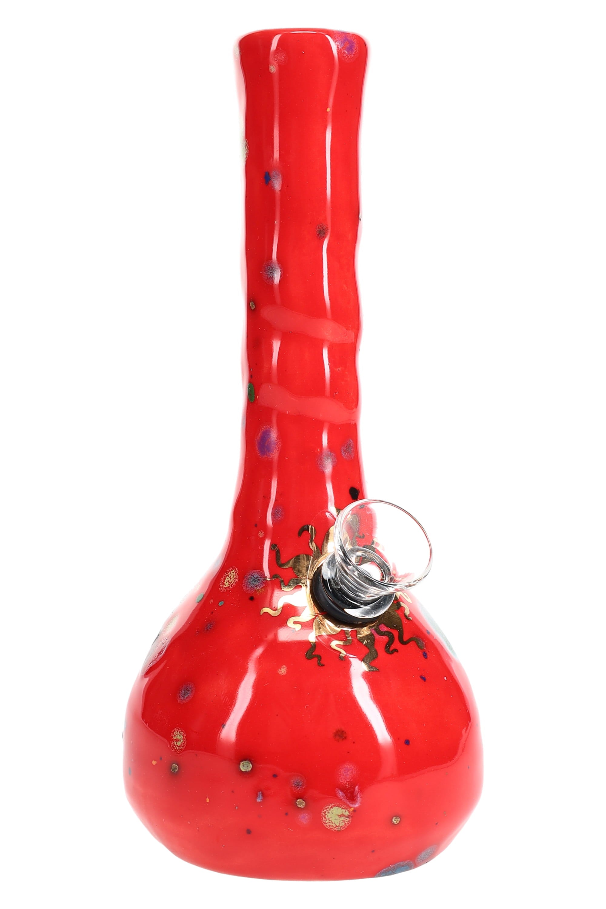 Ancient Creations 6″ Crystal Burst Ceramic Bong - Discreet Smoker