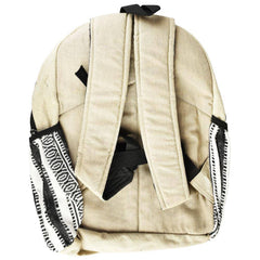 ThreadHeads Hemp Black & White Backpack - Discreet Smoker
