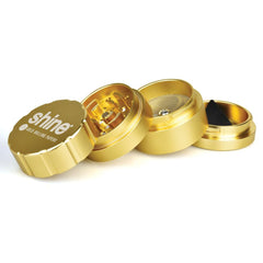 Shine Gold Herb Grinder - Discreet Smoker