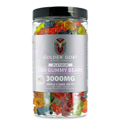 Platinum CBD Gummies 3000mg - Clear Bears - Discreet Smoker
