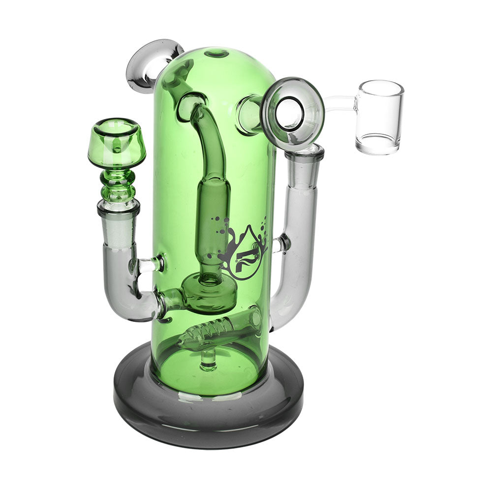 Pulsar Double Trouble Dry Pipe/Dab Rig | 8" | 14mm F - Discreet Smoker