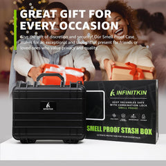 INFINITKIN XL Smell Proof Box Lockable Storage Container with Lock