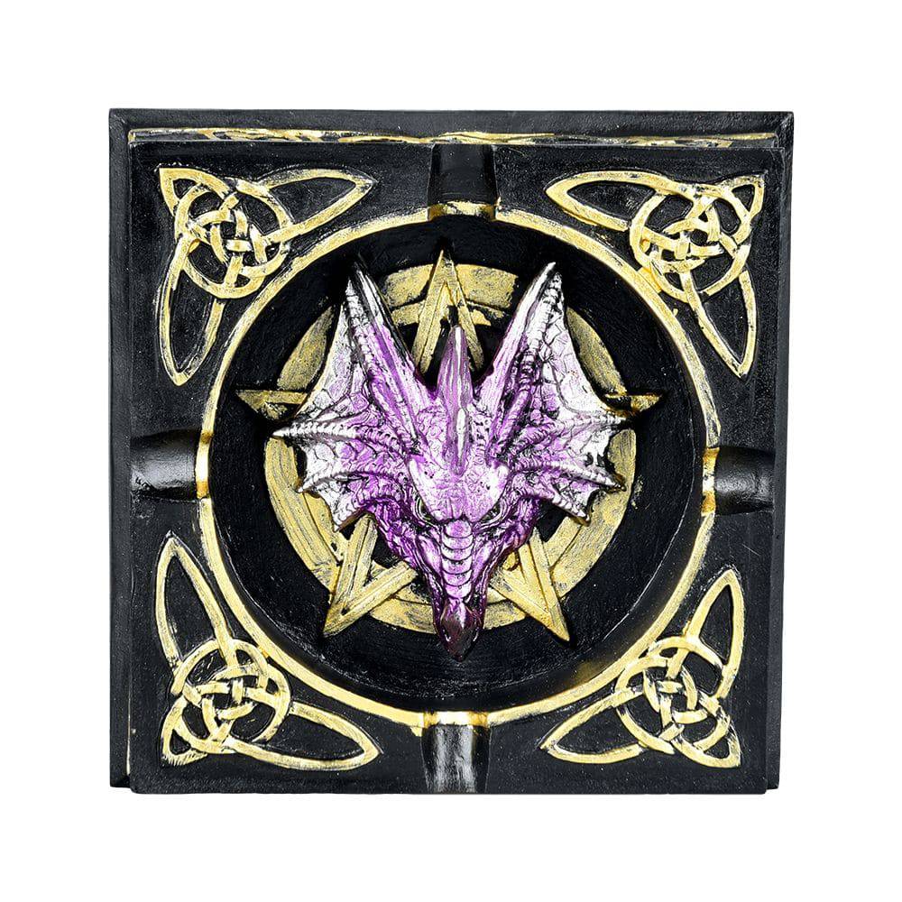 Celtic Dragon Polyresin Ashtray - 4.5" - Discreet Smoker