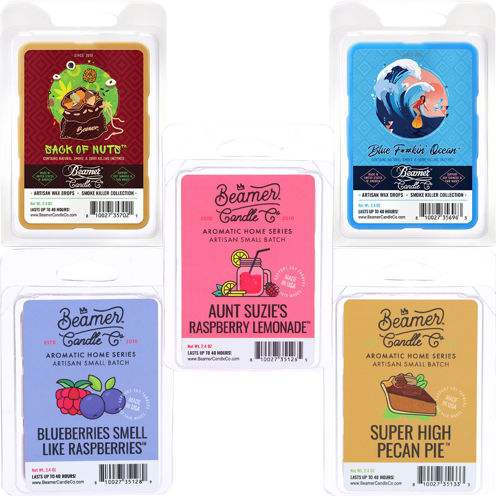 Beamer Candle Co. Smoke Killer Collection Artisan Wax Drops | 2.4oz - Discreet Smoker