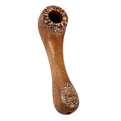 Betel Nut Wood Pipe - Discreet Smoker