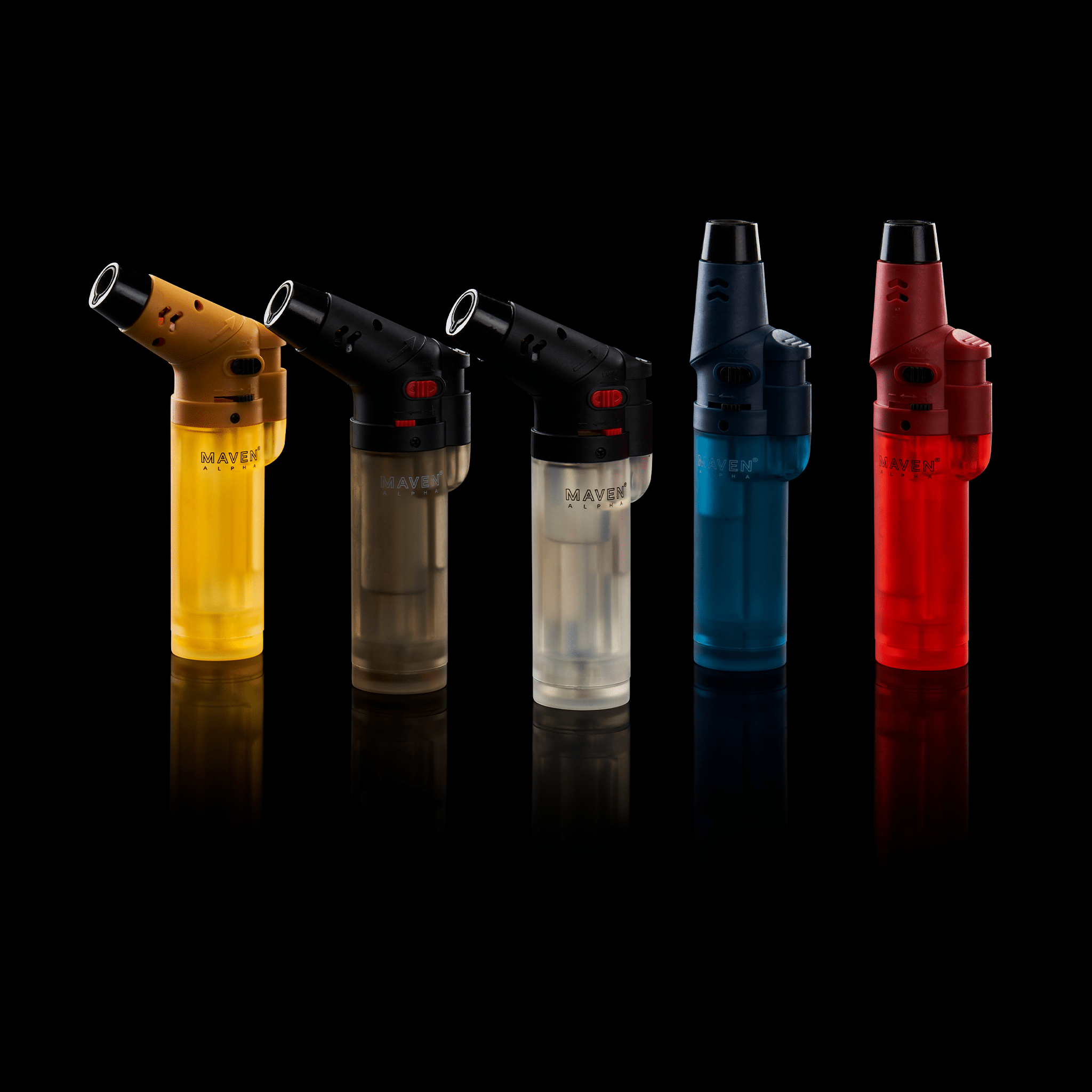 Maven Alpha Transparent Collection - 5 Pack - Discreet Smoker