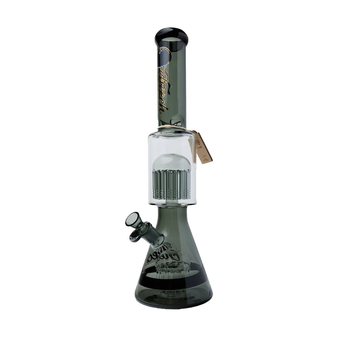 Cheech Glass 18" Double Trouble Water Pipe - Discreet Smoker