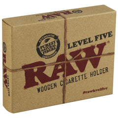 Raw Level 5 Wooden Cigarette Holder - 4" - Discreet Smoker