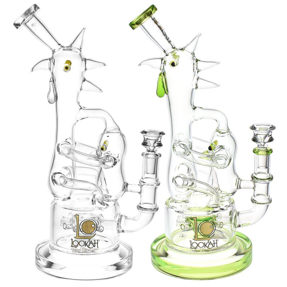 Lookah Glass Chicken Recycler Water Pipe | 12.25" | 14mm F - Discreet Smoker