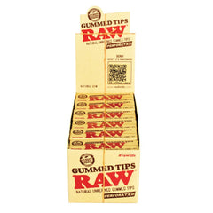 RAW Natural Perforated Gummed Tips - Discreet Smoker