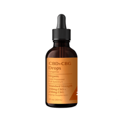 Organic CBG+CBD Tangerine Drops 250mg+250mg - Discreet Smoker