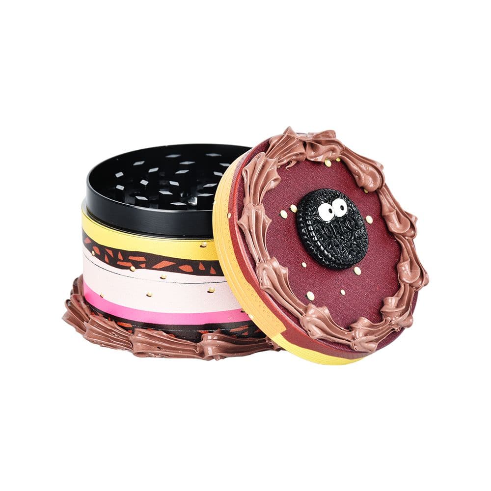 Birthday Cake Grinder | 4pc | 2.5" - Discreet Smoker