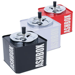 Fujima Ashbox Metal Spinning Ashtray | 7" - Discreet Smoker