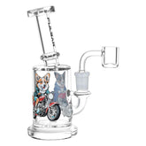 Pulsar Moto Corgi Glass Dab Rig - 6.75" / 14mm F - Discreet Smoker
