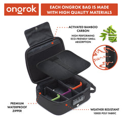 Ongrok Large Carbon-Lined Case with Combo Lock - Discreet Smoker