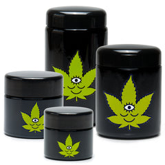 420 Science x Wokeface UV Screw Top Jar - Toke Face - Discreet Smoker