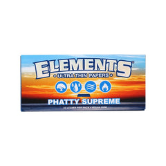 24PC DISPLAY Elements Phatty Supreme Rolling Papers - Discreet Smoker