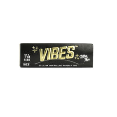 VIBES Ultra Thin Rolling Papers w/ Tips - Discreet Smoker