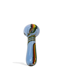 4 inch Milky Slime Hand Pipe with Rasta design - Discreet Smoker