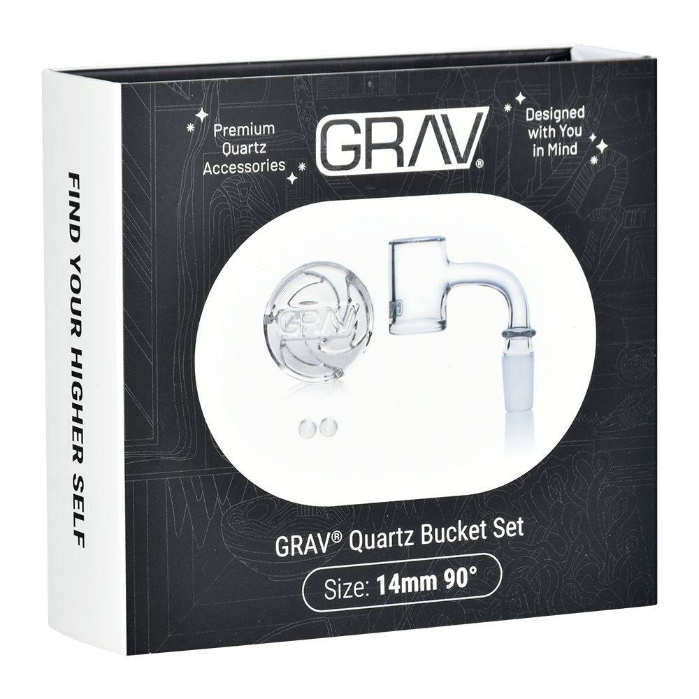 GRAV Seamless Quartz Banger Set | 4pc | 14mm M - Discreet Smoker