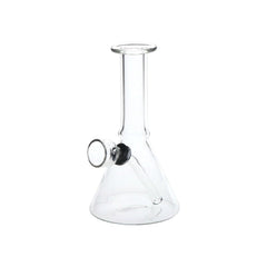 Mini, But Mighty Beaker Glass Water Pipe - 4.75" / Clear - Discreet Smoker