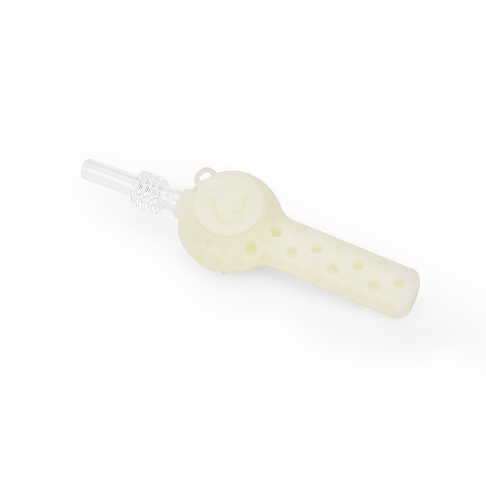Ritual - 4'' Silicone Nectar Spoon - UV Titanium White - Discreet Smoker