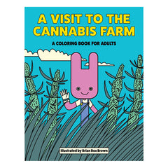 Wood Rocket A Visit To The Hemp Farm Adult Coloring Book - 8.5"x11" - Discreet Smoker
