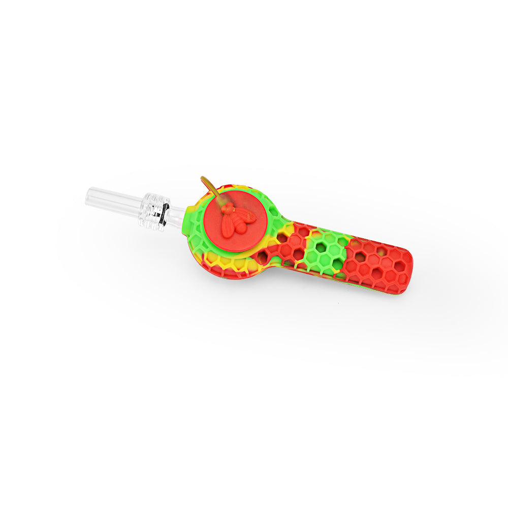 Ritual - 4'' Silicone Nectar Spoon - Rasta - Discreet Smoker