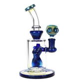 Fumed Nude Bod Glass Water Pipe - 8" / 14mm F - Discreet Smoker