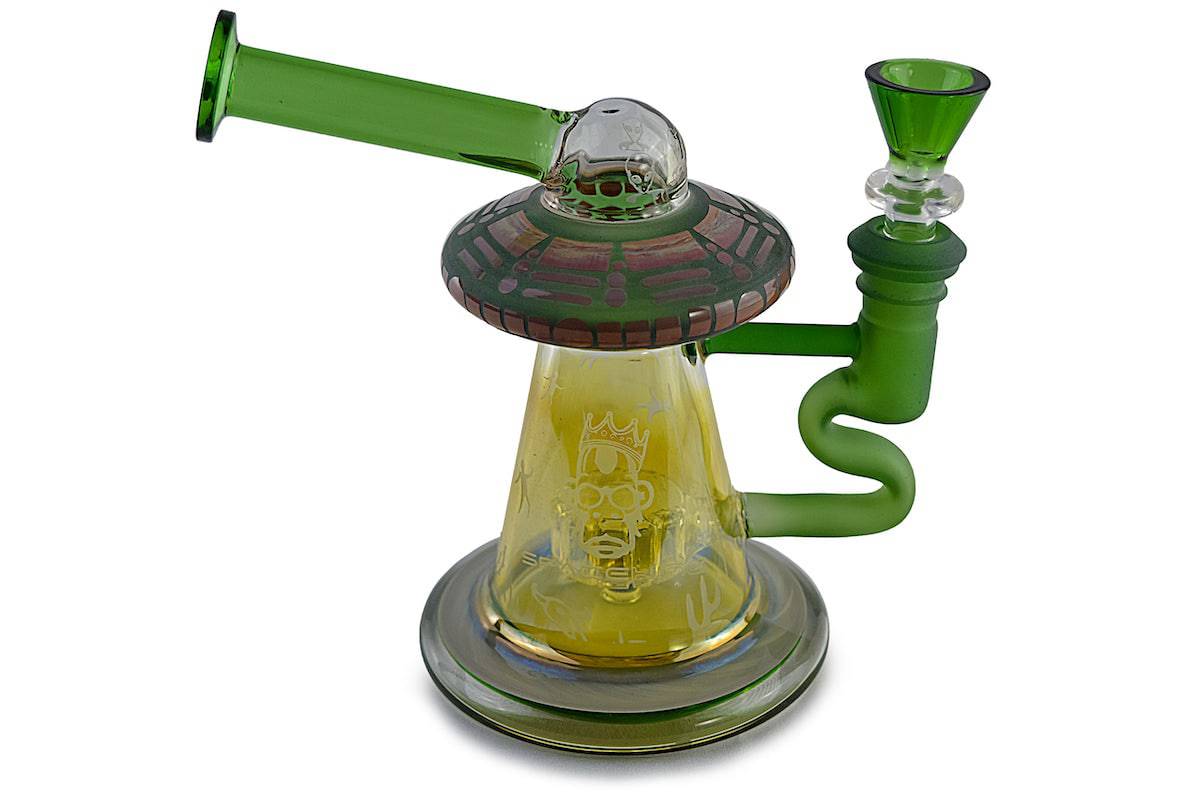 Space King Glass - 'Space Invasion' UFO Bong - Discreet Smoker
