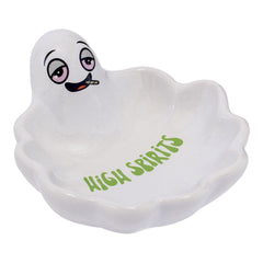 Fujima Ghosty High Spirits Ceramic Ashtray - 5.5"x5" - Discreet Smoker