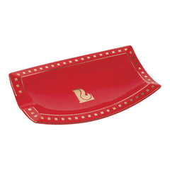 Lucienne Curved Rectangle Ceramic Cigar Ashtray | 8.75" x 5" - Discreet Smoker