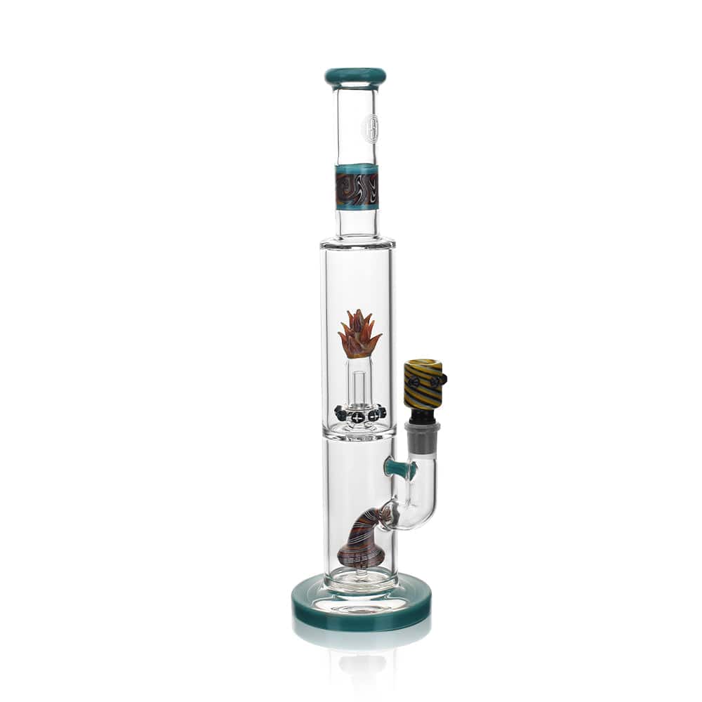 High Society | Cygnus Premium Wig Wag Waterpipe (Turquoise) - Discreet Smoker