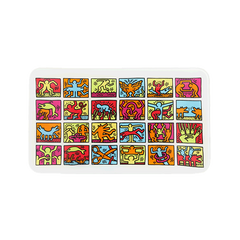 K. Haring Glass Rolling Tray